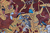 Detail from a mural painting with a 'Ramakien' motif - Thai version of the Indian Ramayana - from the temple complex of the Emerald Buddha, Bangkok (late 18th century) 